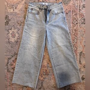 Oat NY Wide Leg Raw Hem